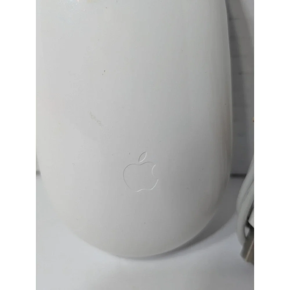 Apple Mighty Mouse Wired USB White Model A1152 Genuine OEM Tested and Working